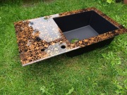 Zlewozmywak szklano-granitowy 