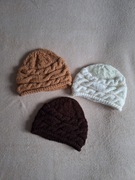 Warkoczowe czapki handmade prezent wyjątkowe  kolory