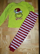 Primark świąteczna piżama The Grinch z polaru 5/6 Lat_116 cm