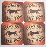 PODSTAWKI POD PIWO  > DOG IN THE FOG  5,1 % < 4 SZTUKI
