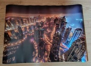 Plakat miasto nocą 100x70 cm GRATISY