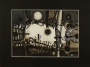 Obraz Abstrakcja Gwasz Zbigniew Ważydrąg