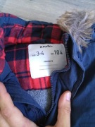 Kurtka zimowa parka endo 3-4lata 104cm
