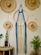 Wisząca dekoracja, ręcznie robiona makrama boho - łapacz snów 