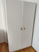 Pakowna szafa biała dwudrzwiowa/ PRL / tanio!