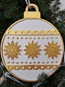 Bombka choinkowa z gipsu