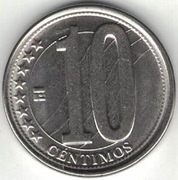 Wenezuela 10 centimos centymów 2009 - 18 mm - nr 2