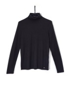 Cienki Sweterek Golf Prążkowany Czarny Pepe Jeans Deborah |R. M