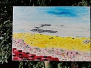 Sylwia Wojewódzka "Ptaki". Obraz z MalikArtGallery. Akryl na płótnie.