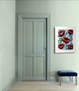 Obraz RĘCZNIE malowany | Kwiaty Maku