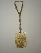 Św. Krzysztof 18K gold złoto 750 brelok breloczek 