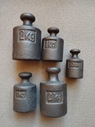 Odważniki do wagi. Stare PRL zestaw Wysyłka. 6.5kg