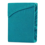 Prześcieradło z gumką 140x200 turkusowe