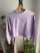 Fioletowa krótka bluza oversize