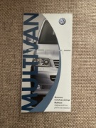 Skrócona instrukcja obsługi Multivan nowa