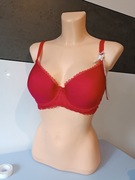 Piękny czerwony biustonosz usztywniany Push Up 65G 