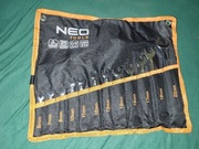 Klucze płasko-oczkowe 6-22 mm, zestaw 12 sztuk; 09-752 NEO TOOLS