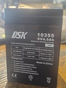 Bateria 6V 4.5Ah AGM DSK - do zabawek, alarmów, UPS