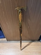 Ciupaga drewniana z metalowym trzonem