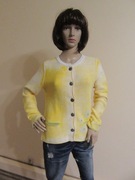 ZAUBER MASCHE sweter ozdobne guziki kwiaty z dżetów jak nowy cudo_ M