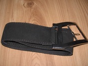 pasek skórzany zamszowy czarny  damski rozmiar s