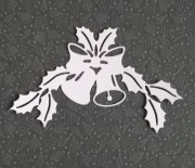 Scrapki Papierowe Święta Boże Narodzenie Stroik 2 dzwonki.