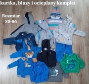 58 sztuk ubrań dla dziecka w rozmiarze 80-86