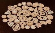 40 szt, aplikacje, kwiaty, liście, haft szydełkowy irlandzki, 2D, 3D
