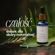 Olejek do twarzy CZUŁOŚĆ / cera normalna + kadzidłowiec, geranium, lawenda