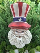 Bombka Mikołaj głowa Amerykanin 59AM Prezent ! Okazja ! Ozdoba Szklana