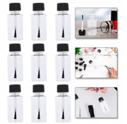 MAŁE BUTELKI Z NAKRĘTKĄ NA PĘDZEL PUSTY DOZOWNIK DO PAZNOKCI