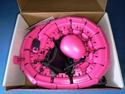 Hula Hoop Odchudzający Masujący Inteligentny Fitness Fitness Hoop Różowy