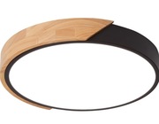 Lampa LED sufitowa okrągła 24W drewno 4500K 