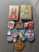 Odznaki PRL Tarnów Kraków lajkonik Chojnik Zakopane Warszawa Polska 