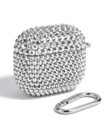 Etui AirPods 4 Luxury Diamond – Srebrne – Ręcznie Zdobione – Case Premium