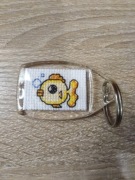 Breloczek, rybka, haft krzyżykowy