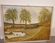 Stary obraz na płótnie 