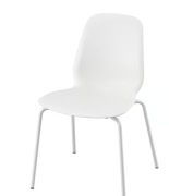 IKEA LIDAS Krzesło, biały/Sefast biały nowe, do złożenia