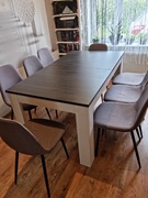 Stół 160x80 rozkladany plus 8 krzeseł