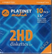 Dyskietki Platinet MF2HD NOWE FOLIA 3,5" 10 szt. w pudełku kartonowym