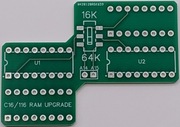 Płytka PCB rozszerzenia pamięci RAM do 64kb do Commodore C16 i 116