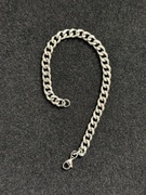 Bronsoletka pancerka 7mm srebrna- Stal chirurgiczna - NOWA