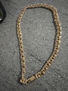 Łańcuszek garibaldi gruby, masywny 65cm.