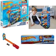 Hot Wheels Mega Garaż + Action Spin & Score – Zestaw Marzeń dla dzieci!
