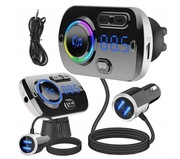 TRANSMITER BLUETOOTH FM SAMOCHODOWY SZYBKA ŁADOWARKA 2x USB AUX