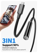 Endoskop kamera 7 mm długość 1,5 metra