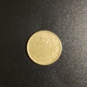Włochy 50 euro cent. 2002.