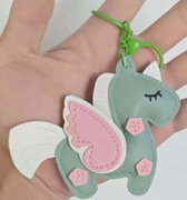 Brelok skórzany koń kucyk pegaz do torebki plecaka kluczy