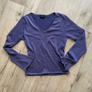 fioletowa błyszcząca bluzka brokat sylwester Andrzejki impreza