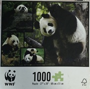 Puzzle 1000 El. Pandy WWF